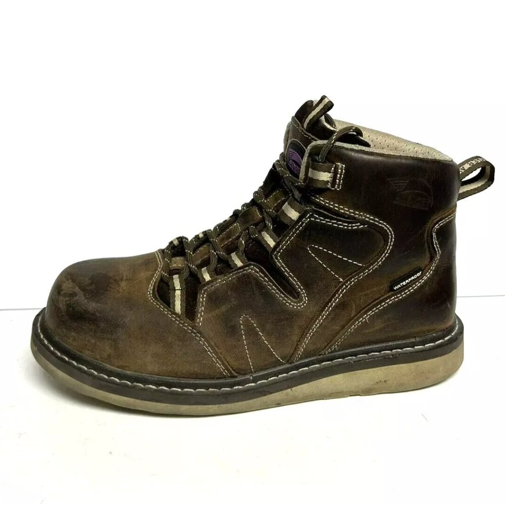 Avenger Womens Waterproof Boots Brown Size 10 M